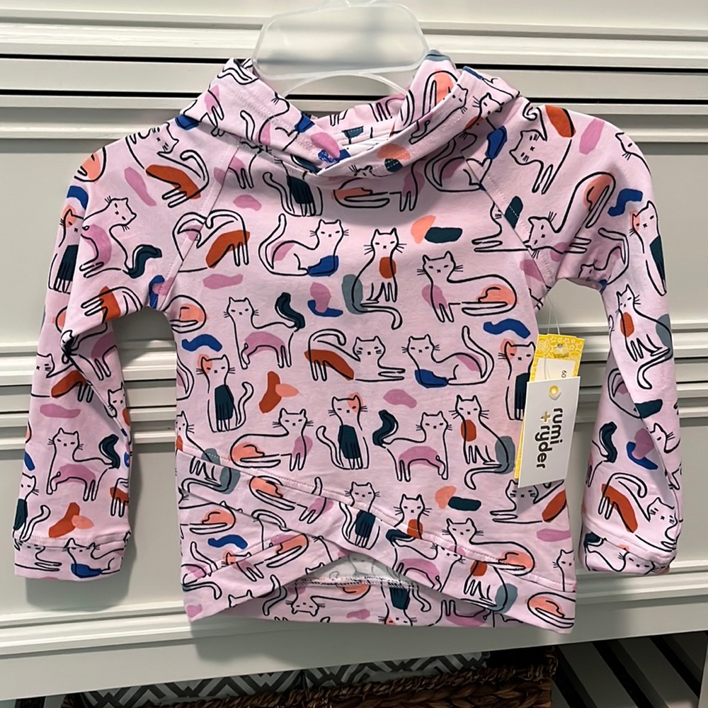 Rumi & Ryder Brand new with tags cat  sweatshirt for little girl